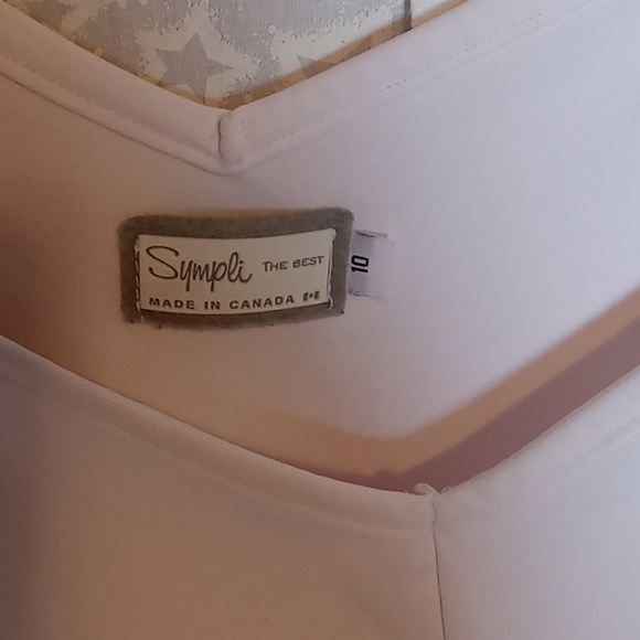 Sympli white tank top size 10 - Picture 2 of 3